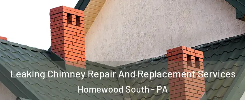 Leaking Chimney Repair And Replacement Services Homewood South - PA