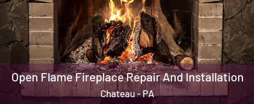 Open Flame Fireplace Repair And Installation Chateau - PA