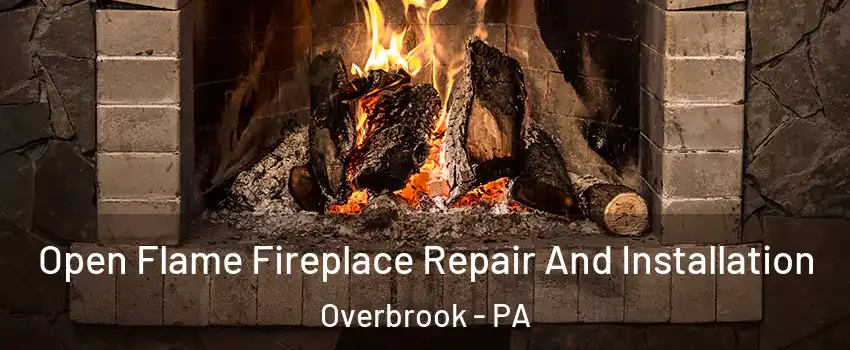 Open Flame Fireplace Repair And Installation Overbrook - PA